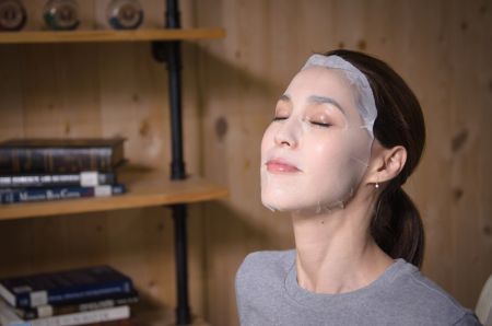 混血名模的面膜幸福時光