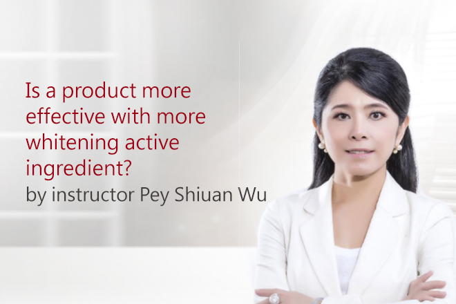 Is a product more effective with more whitening active ingredient?